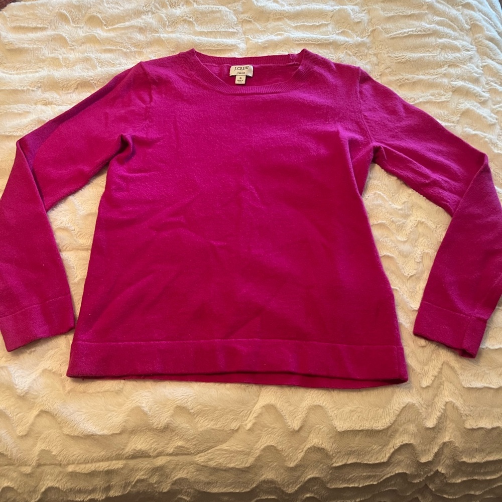 J CREW COTTON WOOL TEDDIE SWEATER SMALL